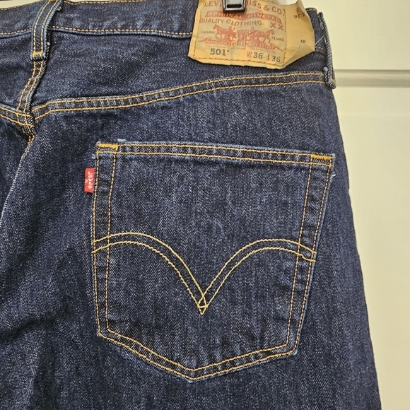 Men's 501 Levi's WPL 423 Button Fly Jeans Size 36x36 - Picture 13 of 16